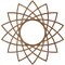 Ekena Millwork Eleanor Wood Fretwork Pierced Ceiling Medallion, Walnut, 18"OD x 6 7/8"ID x 3/8"T CMWP18X18X0375EAWA - alternate 3